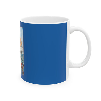 Playful Waves and Fashion Follies Ceramic Mug 11oz