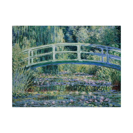 Water Lilies and Japanese Bridge by Claude Monet Matte Canvas, Stretched, 0.75"