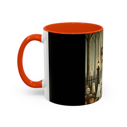 Ghostly Welcome – A Halloween Night Colorful Mugs (11oz, 15oz)