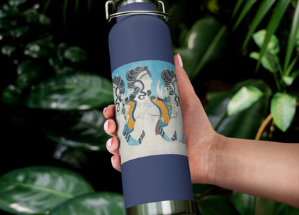 Reproduction of Ladies in Blue by Emile Gilliéron Copper Vacuum Insulated Bottle, 22oz