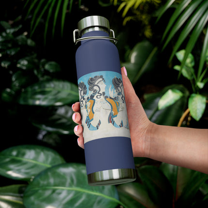 Reproduction of Ladies in Blue by Emile Gilliéron Copper Vacuum Insulated Bottle, 22oz