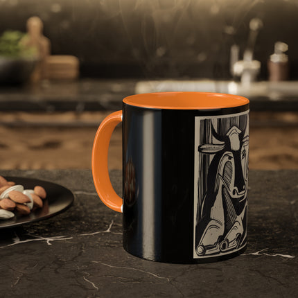 The Large Cow by Ernst Ludwig Kirchner Colorful Mugs, 11oz