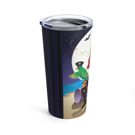 Moonlit Pirate Halloween Tumbler 20oz
