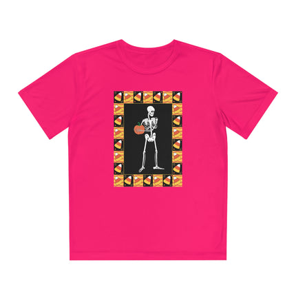 Candy Corn Skeleton Youth Competitor Tee