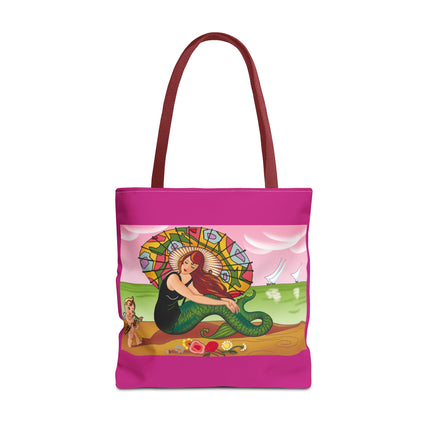 Mermaid Tote Bag with Art Deco Design