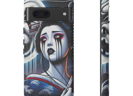 Geisha’s Black Ink Tears Phone Cases