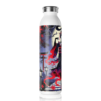 Halloween Sorceress Slim Water Bottle
