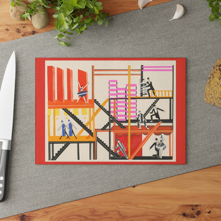 Maquettes de Théatre 4 by Alexandra Exter Glass Cutting Board