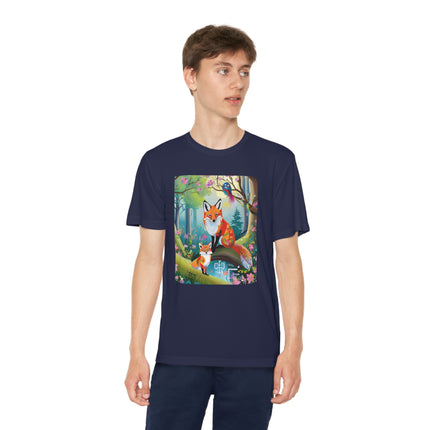 Mischievous Fox Youth Competitor Tee – Forest Fun & Whimsical Adventure
