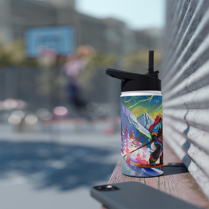 Cyberpunk Panda Stainless Steel Water Bottle