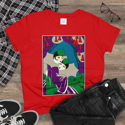 Two Pierrots Women's Midweight Cotton Tee