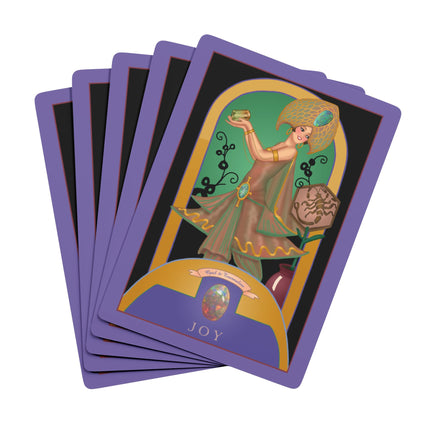 October & Opal, Tourmaline (from the Gem Series) by Sofia Chiostri Playing Cards