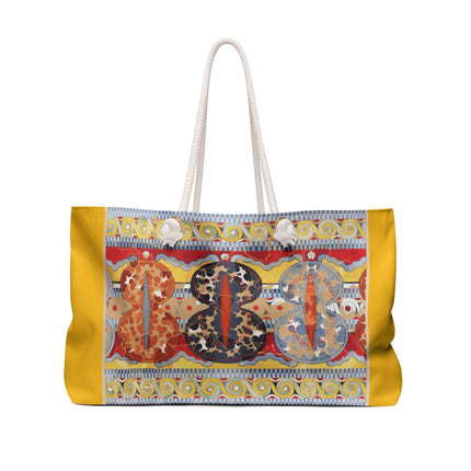 Reproduction of the Shield Frieze by Emile Gilliéron Weekender Bag