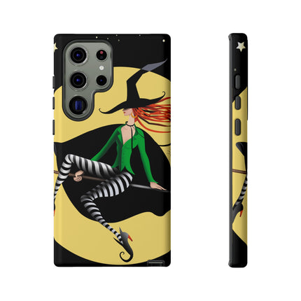 A Witch’s Moonlit Flight Phone Cases