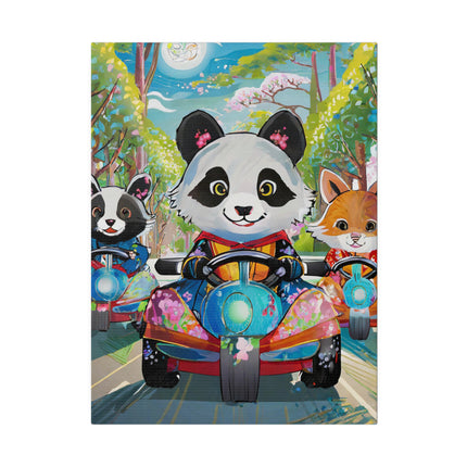 Bumper Car Bonanza Matte Canvas, Stretched, 0.75"