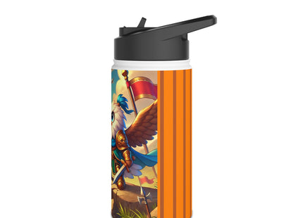 Watchful Guardian Stainless Steel Water Bottle, Standard Lid