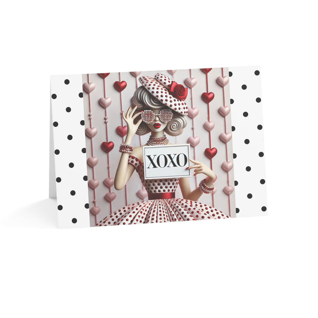 Fashionably Yours, XOXO Greeting Cards (1, 10, 30, and 50pcs)