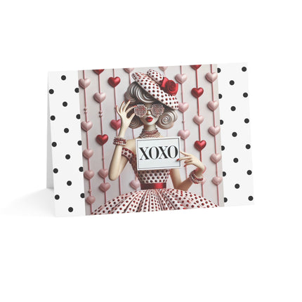 Fashionably Yours, XOXO Greeting Cards (1, 10, 30, and 50pcs)
