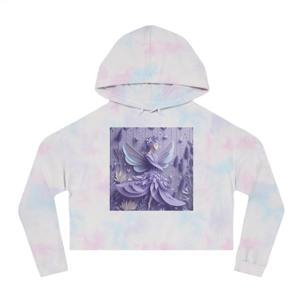 Lavender Fairy Women’s Cropped Hooded Sweatshirt