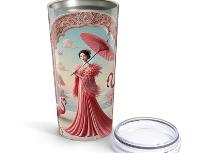 Petals, Porcelain, and Flamingos Tumbler 20oz