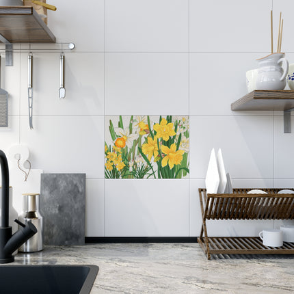 Daffodil by Tanigami Kônan Ceramic Tile