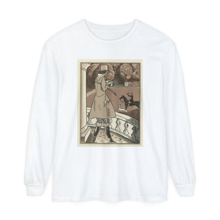 Amazone by Fernand Siméon Unisex Garment-dyed Long Sleeve T-Shirt