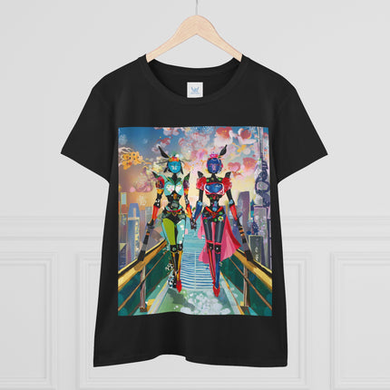 Cyber Punk Robot Models Cotton Tee