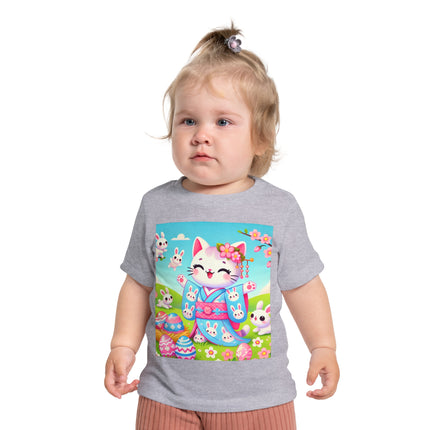 Springtime Kitten’s Easter Joy Baby Short Sleeve T-Shirt