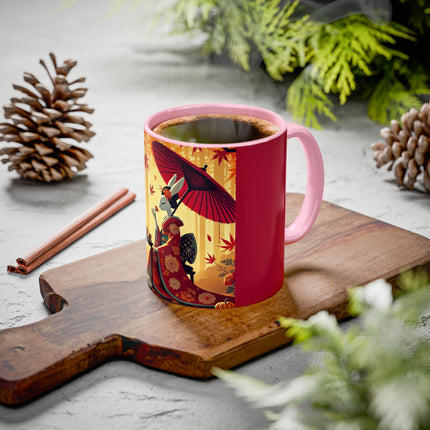 Theatrical Harvest Rabbit Colorful Mugs (11oz, 15oz)