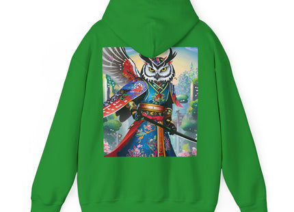Cyberpunk Samurai Owl – Heavy Blend™ Hooded Sweatshirt