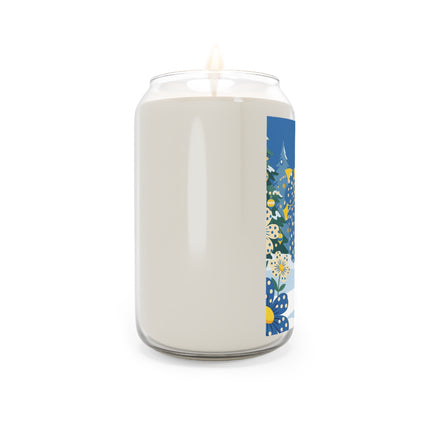 💙🌼 The Bluebell Christmas Promenade Scented Soy Candle – Art Deco Holiday Fantasy
