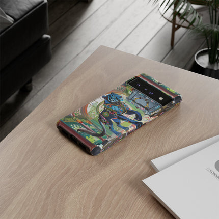Cyber Panther's Hunt Phone Cases