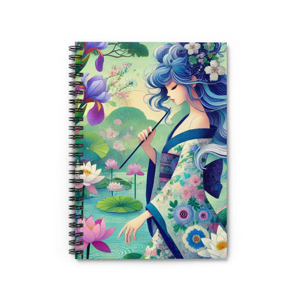 Fairy of the Koi Pond Spiral Notebook - Ruled Line
