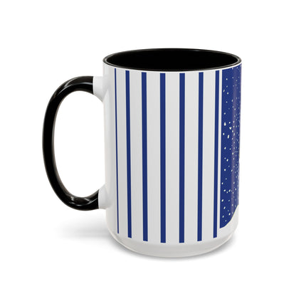 Snowman in Falling Snow Colorful Mugs (11oz, 15oz)