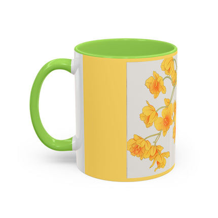 Golden Bow Orchid by Tanigami Kônan Colorful Mugs (11oz, 15oz)