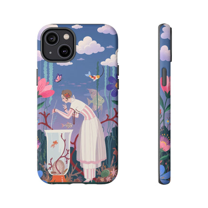 🐠🌸 The Enchanted Aquarium Garden Phone Case – Art Deco Underwater Fantasy