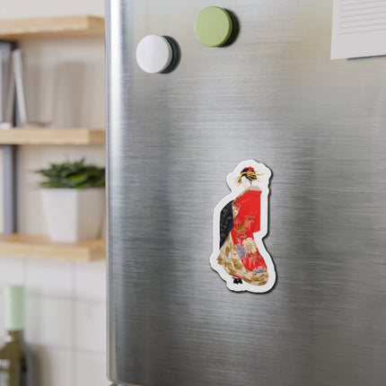 Japanese Woman by Hosoda Eishi Die-Cut Magnets (5 Sizes)