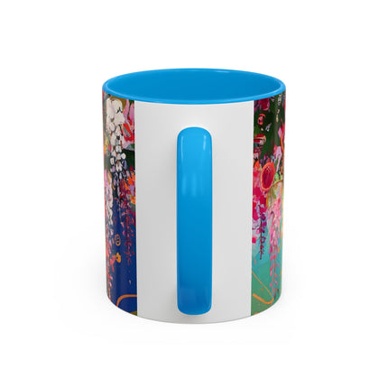 Golden Wisteria Elegance Colorful Mugs (11oz, 15oz)