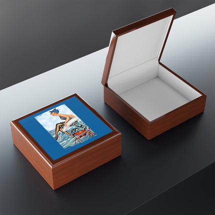 Playful Waves and Fashion Follies Jewelry Box