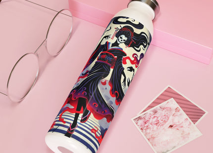 Halloween Sorceress Slim Water Bottle