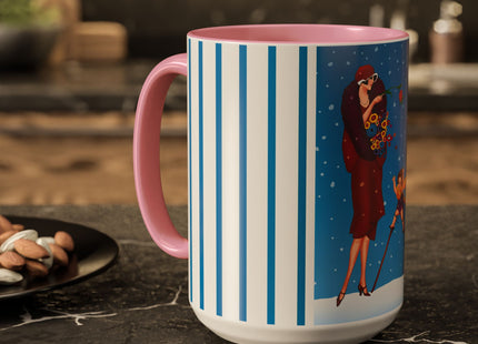 Snowfall & Couture Colorful Mugs (11oz, 15oz)