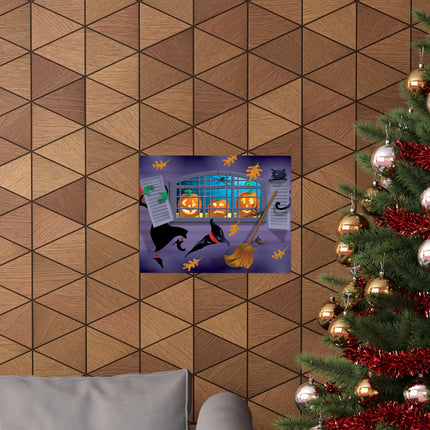 Whimsical Halloween Mischief Matte Horizontal Posters