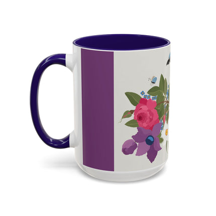 Bluebird & Butterfly Colorful Mugs – Spring Harmony & Delicate Beauty