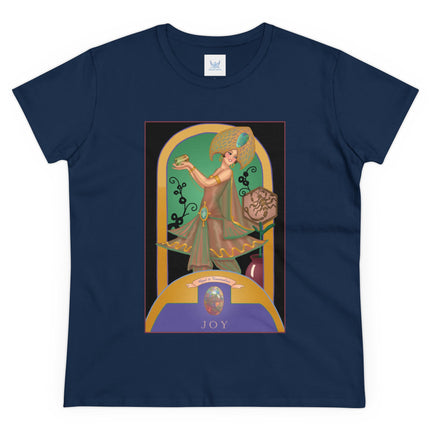 October & Opal, Tourmaline (from the Gem Series) by Sofia Chiostri Women's Midweight Cotton Tee