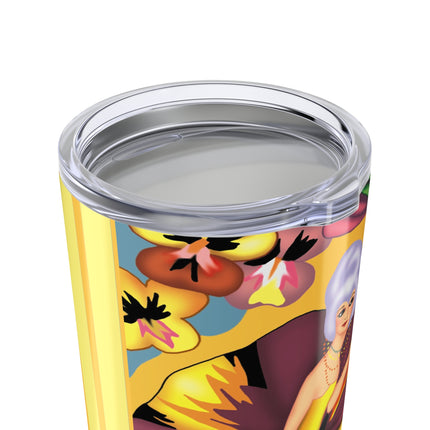 Enchanted Pansy Elegance Tumbler 20oz