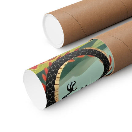 🐉🧚 The Dragon Fairy's Stride Matte Vertical Poster – Strength, Grace & Stormbound Magic