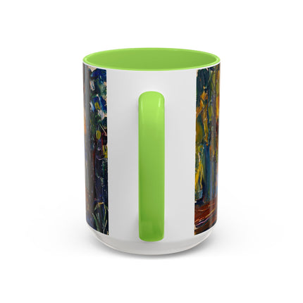 In the Park of St. Cloud by Wassily Kandinsky Colorful Mugs (11oz, 15oz)