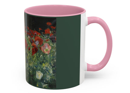 A Study of Poppies for Carnation, Lily, Lily, Rose by John Singer Sargent Colorful Mugs (11oz, 15oz)