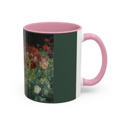 A Study of Poppies for Carnation, Lily, Lily, Rose by John Singer Sargent Colorful Mugs (11oz, 15oz)