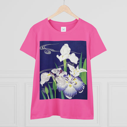 Irises by Kogyo Tsukioka Women's Midweight Cotton Tee